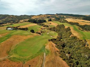 Cape Kidnappers 7th Aerial Fairway
